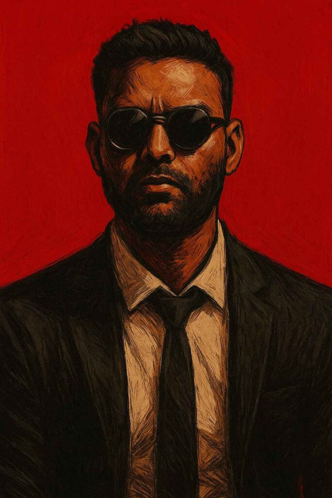 graphic novel style portrait